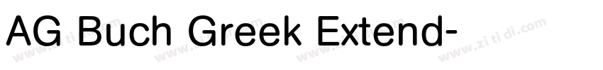 AG Buch Greek Extend字体转换